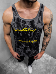 Moška majica brez rokavov grafitna OZONEE JS/SS11033Z