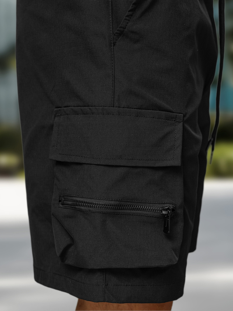 Moške kratke hlače črne OZONEE JS/27K6538/3