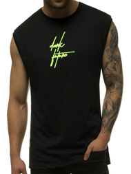 Moška majica brez rokavov črno-rumena OZONEE MACH/M1176