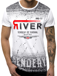 Moška majica bela OZONEE JS/SS10960