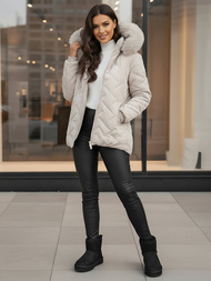 Ženska jakna svetlo-siva OZONEE JS/16M9296/280Z