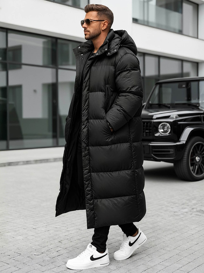 Moška zimska jakna črna OZONEE O/M3202Z