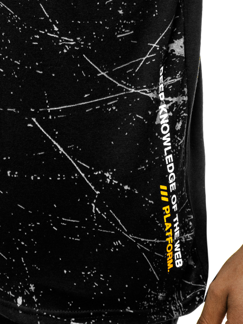 Moška majica črna OZONEE JS/SS10917