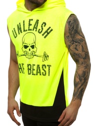 Moška majica brez rokavov rumeno-neon OZONEE MACH/M1214