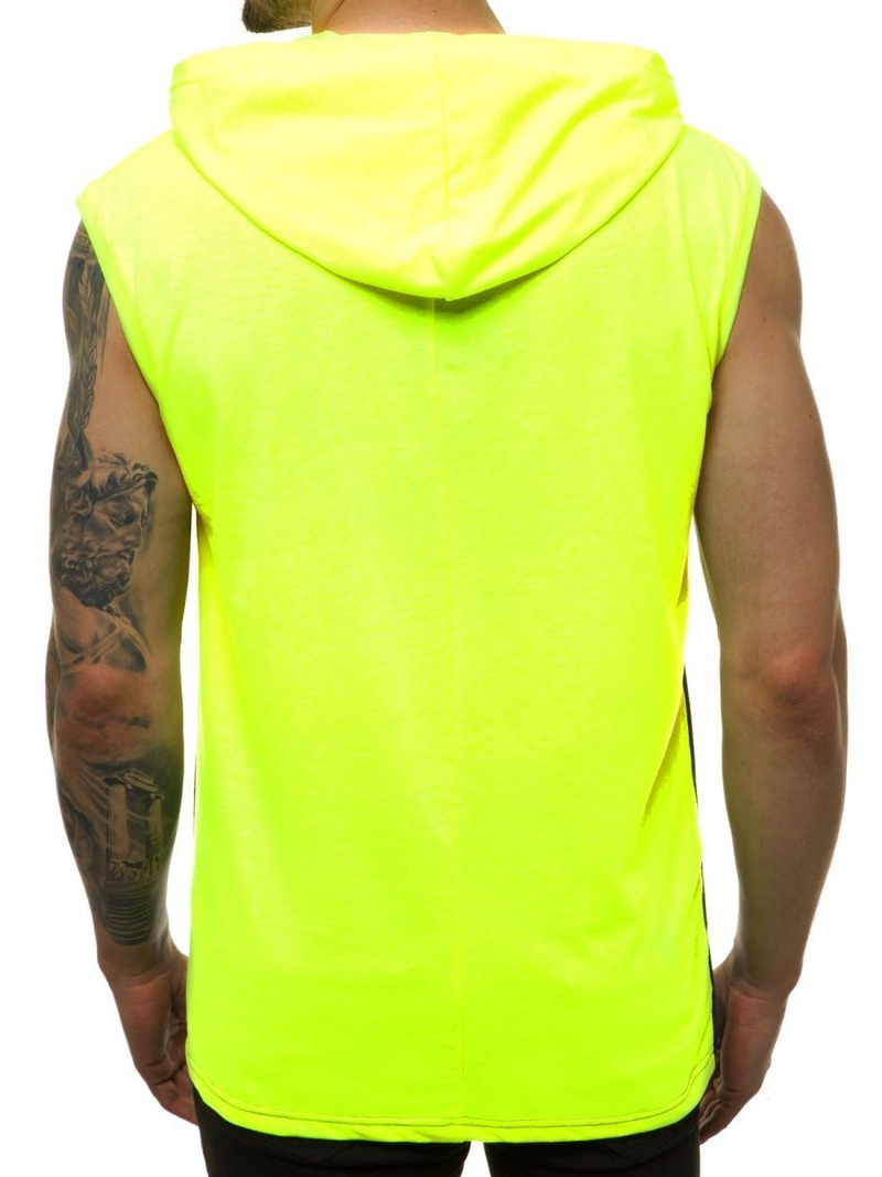 Moška majica brez rokavov rumeno-neon OZONEE MACH/M1214