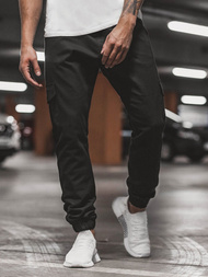 Moške hlače jogger črne OZONEE A/404