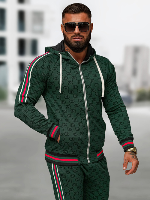 Moška trenirka zeleni OZONEE O/FF5111AB