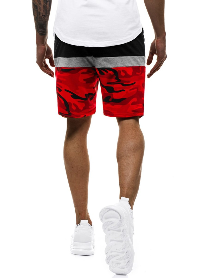 Moške kratke hlače rdeče OZONEE JS/KK300157