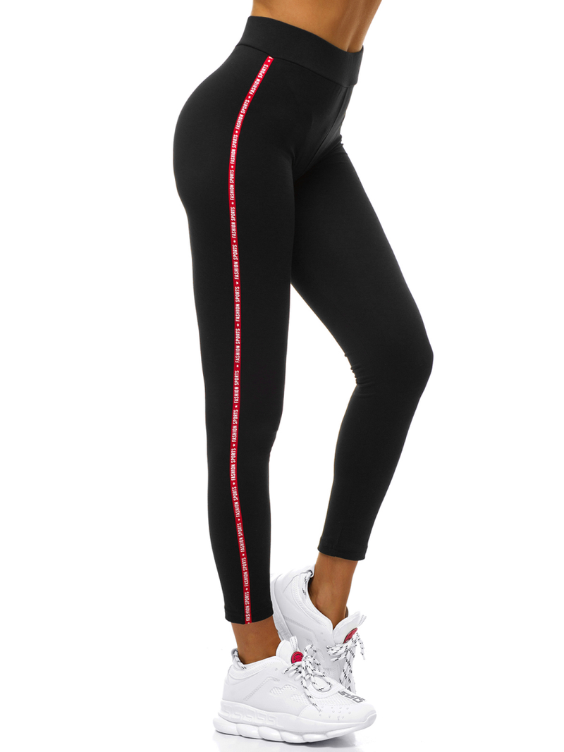 Ženske pajkice črno-rdeče OZONEE O/82337