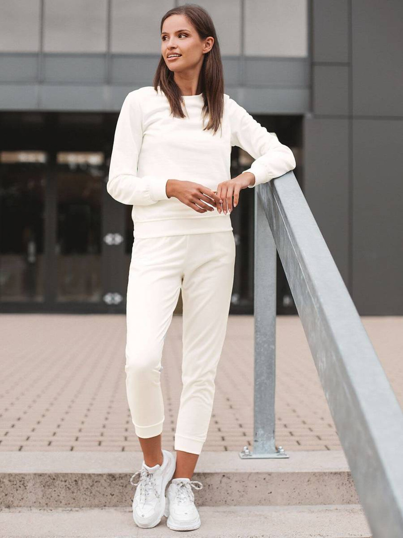 Ženski dvodelni komplet trenirka ecru OZONEE O/MB2037/21