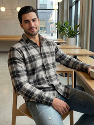 Moška srajca siva OZONEE V/V172Z