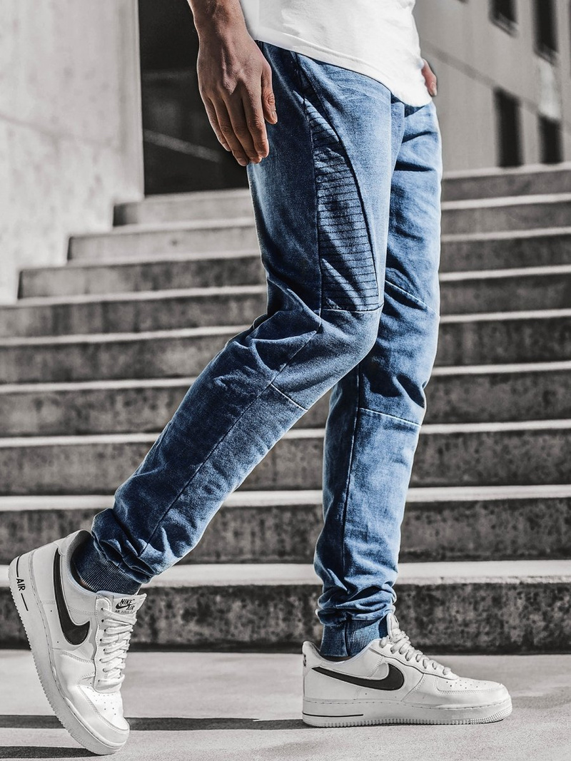 Moške hlače jogger modre OZONEE JS/KK1098