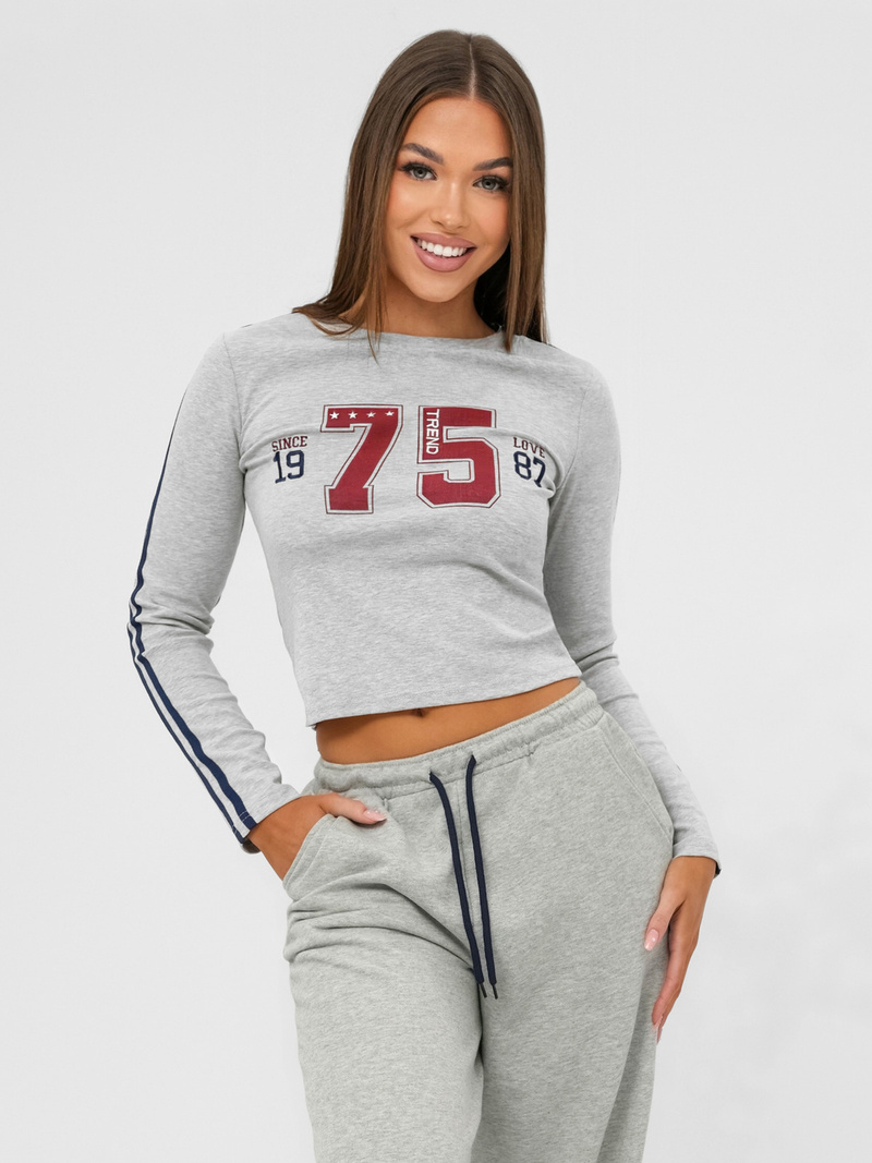 Ženski dvodelni komplet trenirka siva OZONEE JS/M60815AB