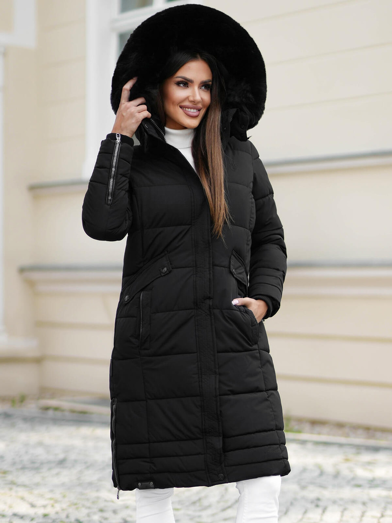 Ženska jakna črna OZONEE O/W377Z