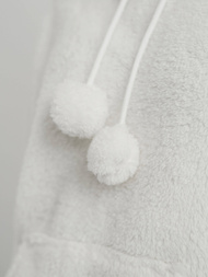 Ženska jopica s kapuco bela OZONEE JS/HH192/1