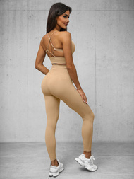 Ženski dvodelni komplet trenirka bež OZONEE O/YJS7714