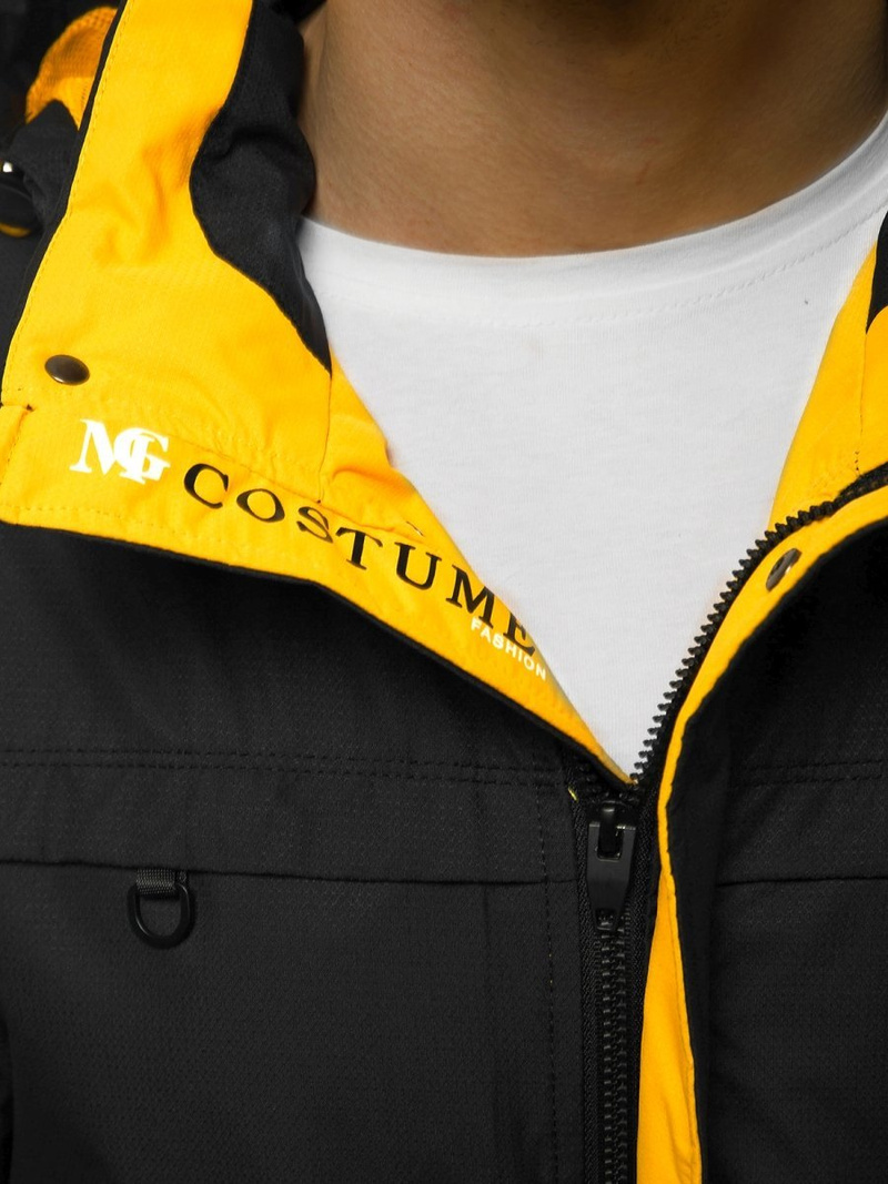 Moška prehodna jakna črna OZONEE MG/2510