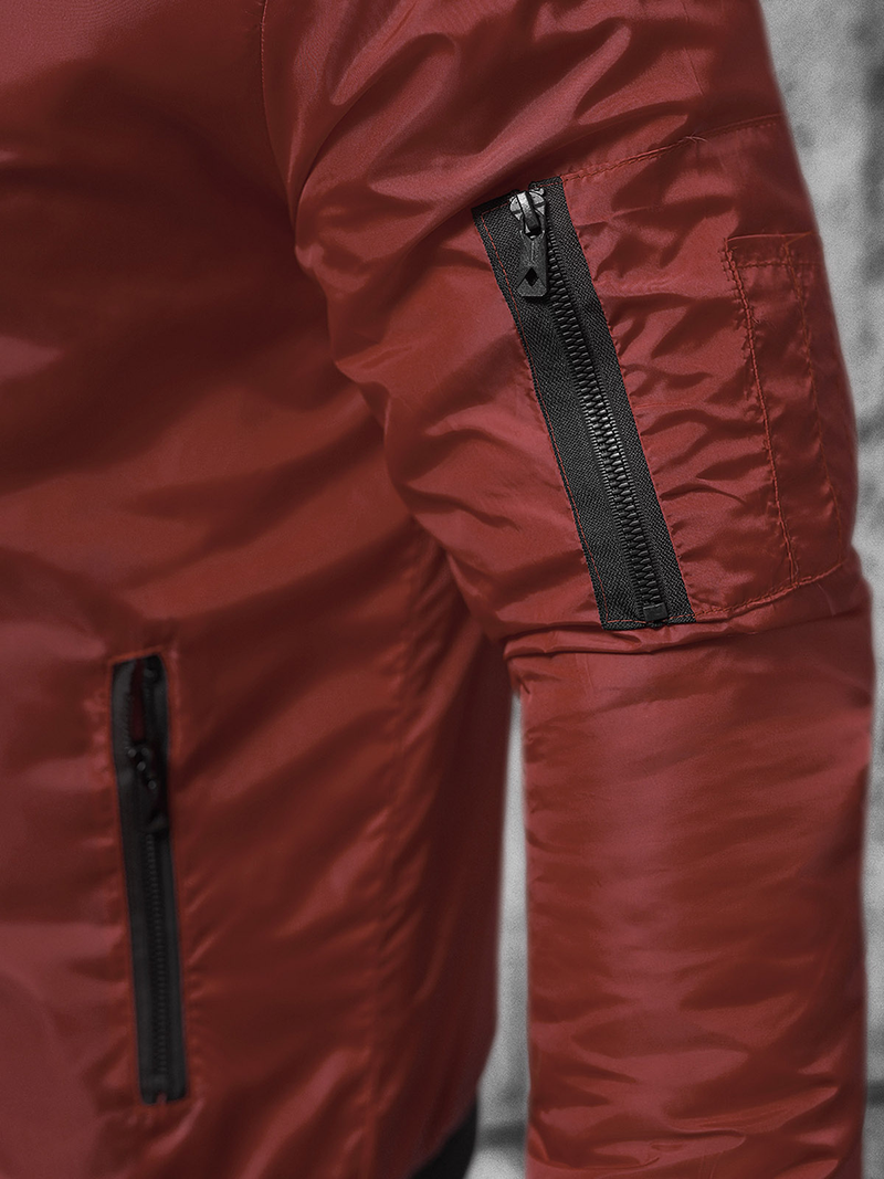 Moška jakna bordo OZONEE JS/AK95Z