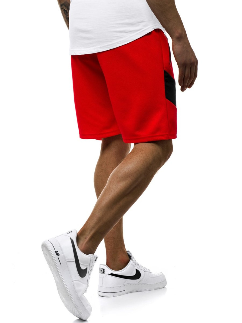 Moške kratke hlače rdeče OZONEE JS/KS2515