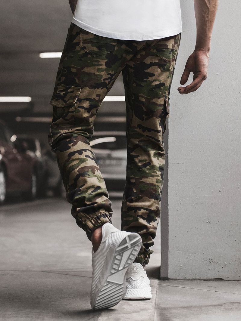 Moške hlače jogger zelene OZONEE A/404