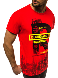 Moška majica rdeča OZONEE JS/KS1945