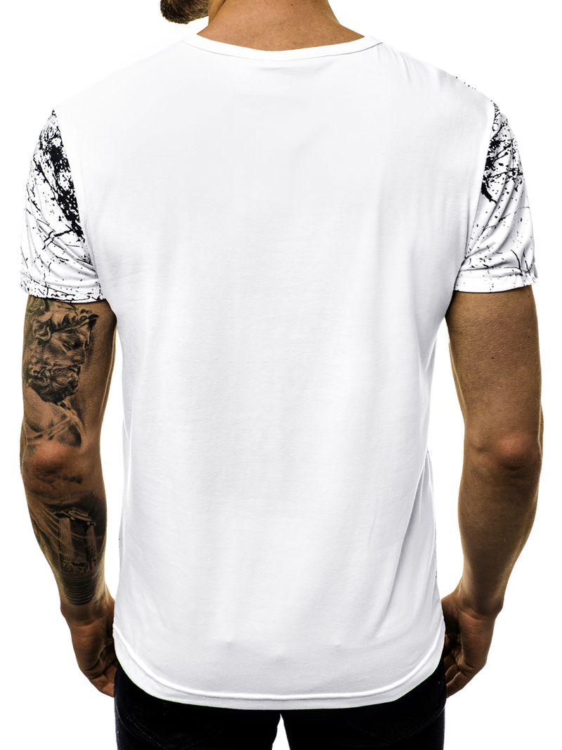 Moška majica bela OZONEE JS/SS10917