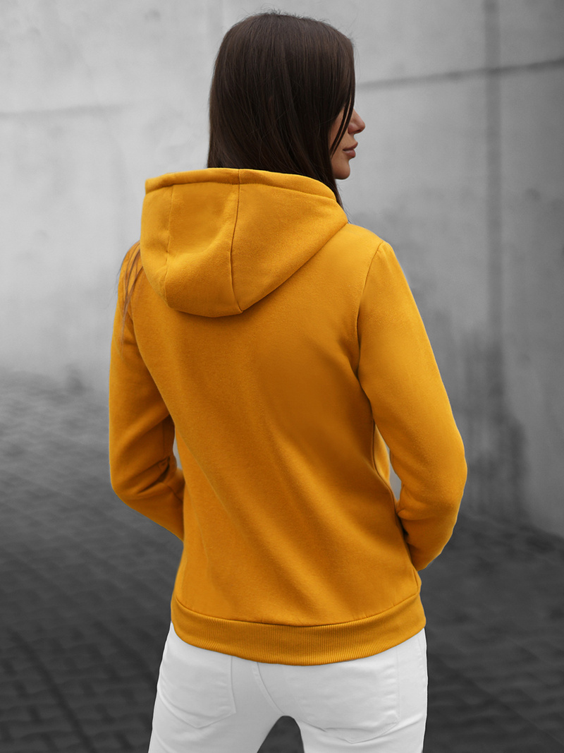 Ženska jopa z zadrgo in kapuco camel OZONEE JS/W03Z