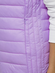 Ženski brezrokavnik s kapuco svetlovijolična OZONEE JS/M23039/37