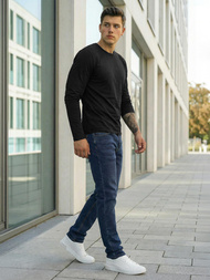 Moške kavbojke temno modre OZONEE DO/4048/2Z