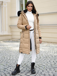 Ženska jakna bež OZONEE O/W377Z