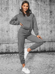 Ženski dvodelni komplet trenirka grafitni OZONEE JS/8C69/5