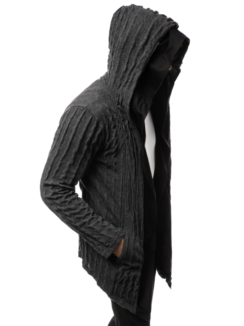 Moška jopa s kapuco grafitna OZONEE MACH/2138