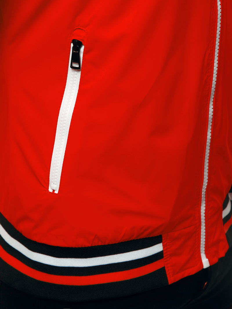 Moška bomber jakna rdeča OZONEE N/6197