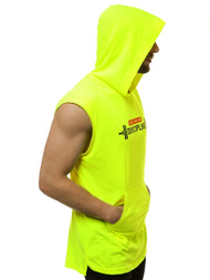 Moška majica brez rokavov rumeno-neon OZONEE MACH/M1211