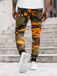 Moške hlače jogger rumene-kaki OZONEE A/1003