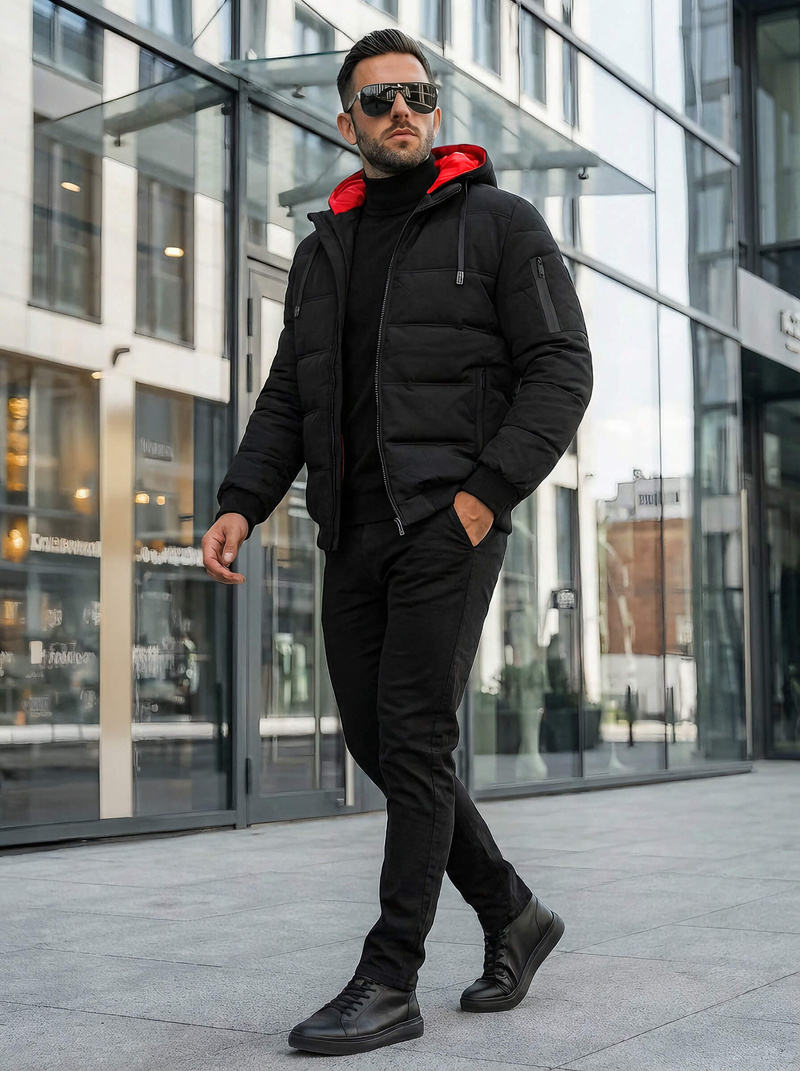 Moška jakna črna OZONEE JS/31M5003Z