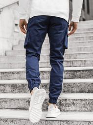 Moške hlače jogger mornarsko modre OZONEE A/705