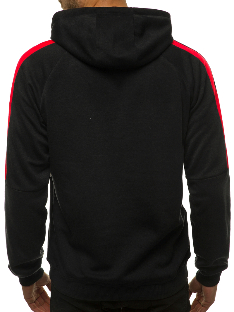 Moška jopa s kapuco črna OZONEE JS/JZ11062