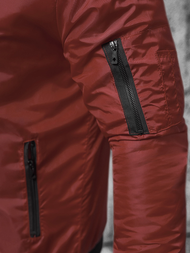 Moška jakna bordo OZONEE JS/AK95Z