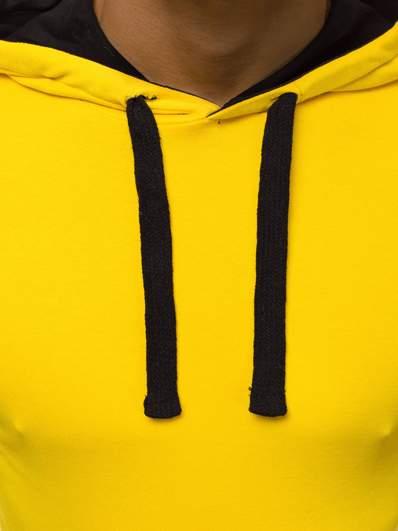 Moška majica s kapuco rumena OZONEE O/1273Z