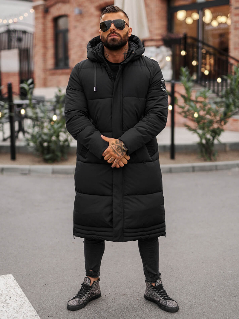 Moška zimska jakna črna OZONEE JS/19M1290/392