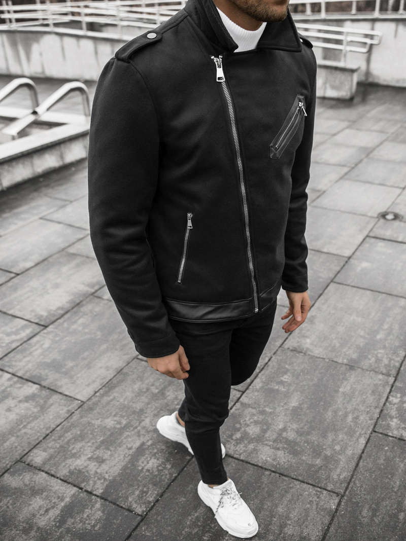 Moška prehodna jakna črna OZONEE JS/M15501