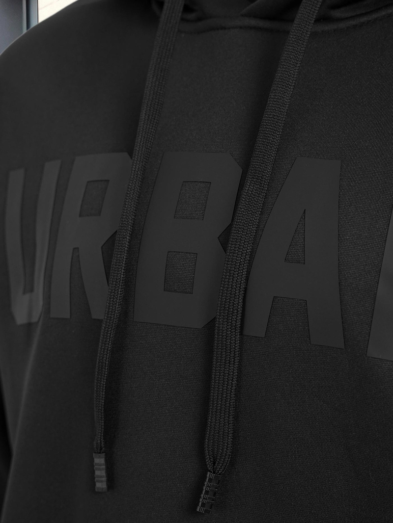 Moška jopa s kapuco črna OZONEE JS/8B1990/3