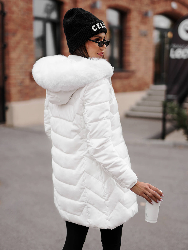 Ženska jakna bela OZONEE JS/16M9121/281Z