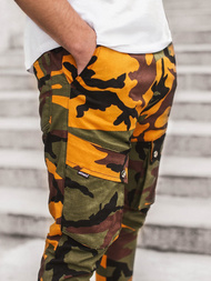 Moške hlače jogger rumene-kaki OZONEE A/1003