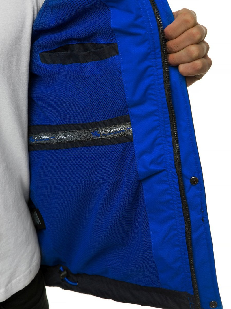 Moška prehodna jakna mornarsko modra OZONEE MG/2510