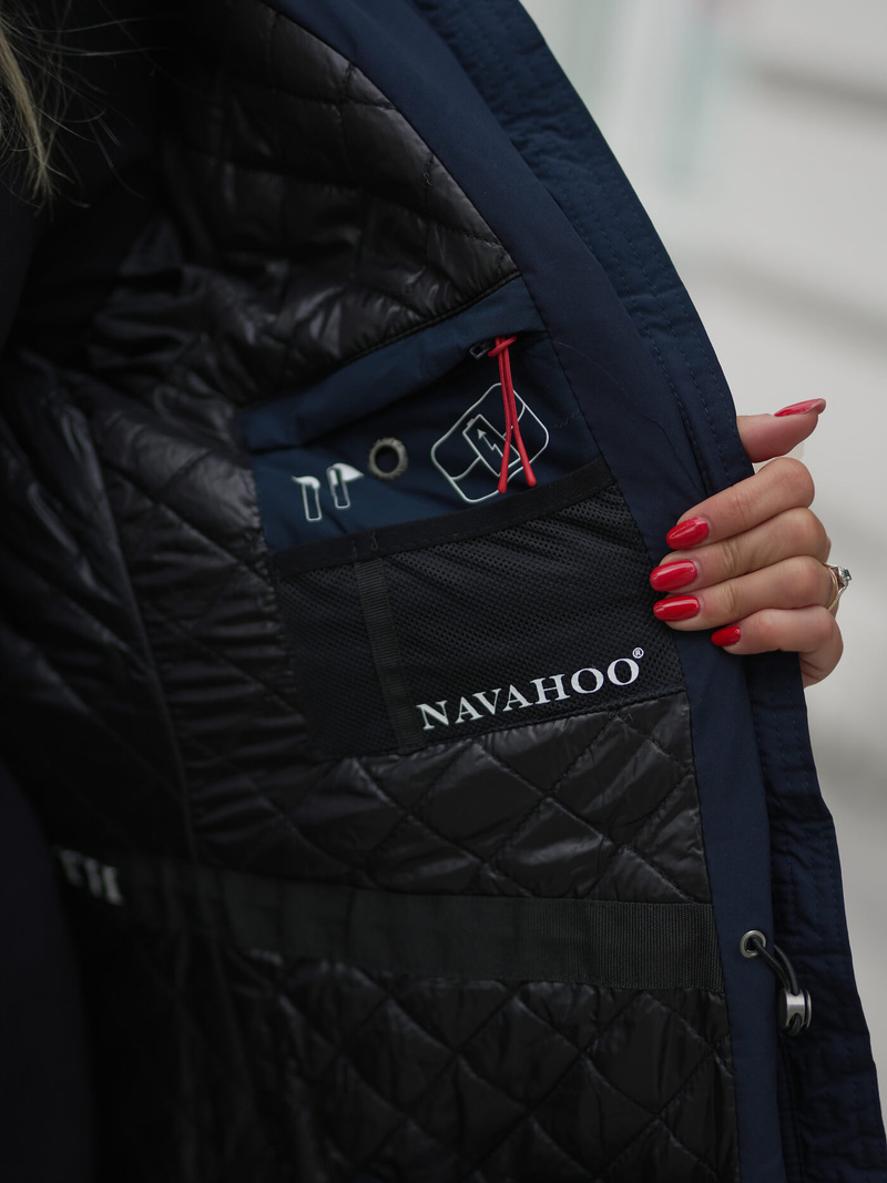 Ženska jakna mornarsko modra OZONEE O/W377