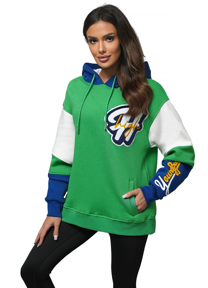 Jopa s kapuco zelena OZONEE O/SWE23036Z