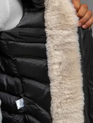 Moška zimska jakna črna OZONEE JS/5M3123/392