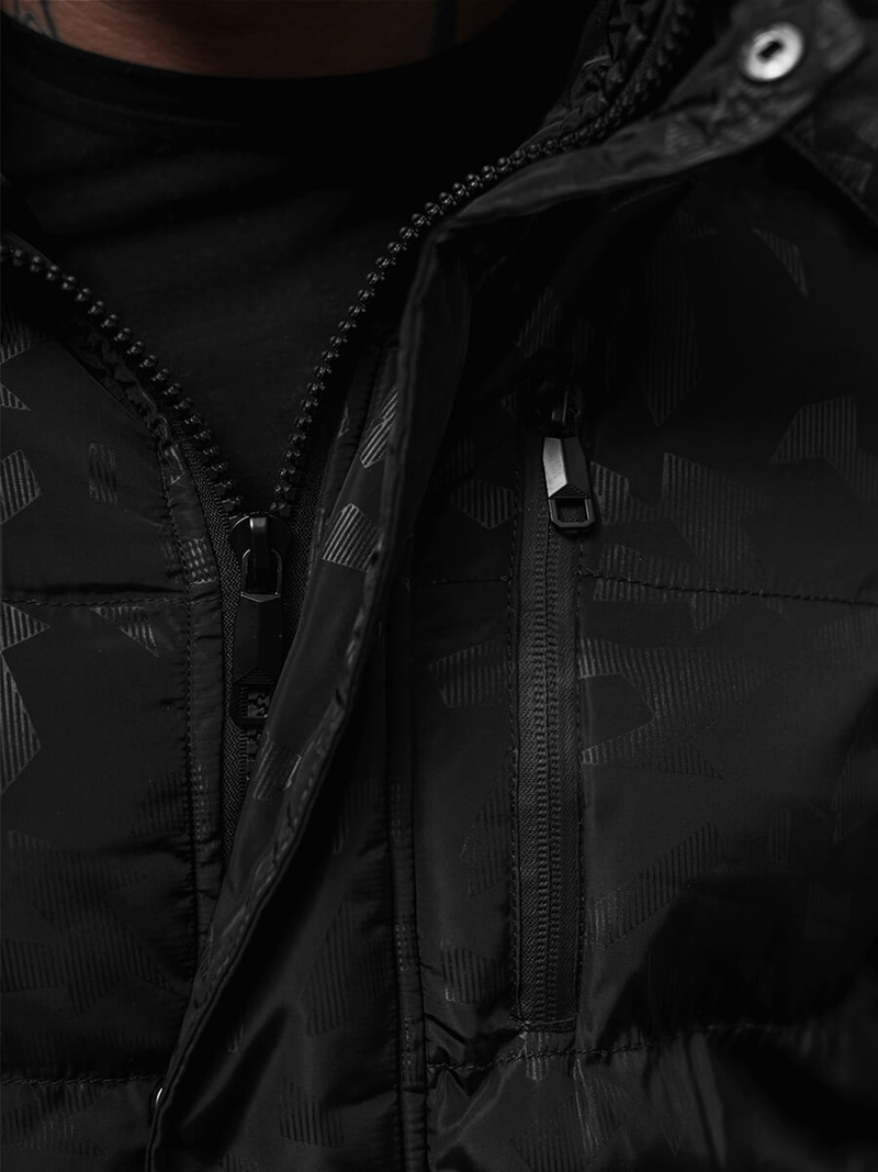 Moška zimska jakna črna OZONEE JS/27M8109